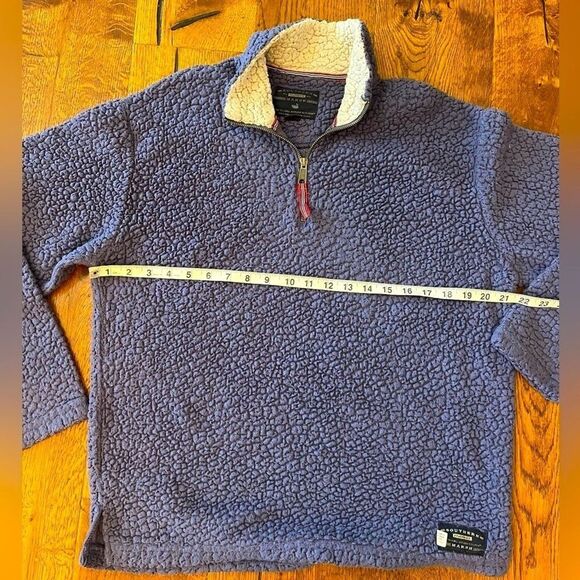 Southern Marsh Appalachian Pile Sherpa Pullover Sweater Size S 1/4 Zip Fleece - Picture 3 of 8